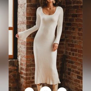 COPY - White Sweater Dress